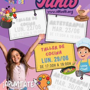 Taller de cocina divertida para niños (29/6/26)
